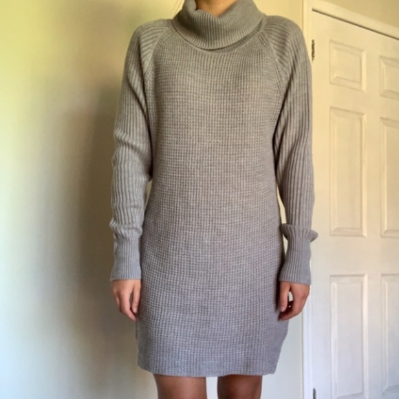 Mendocino Grey Knit Sweater Dress - Picture 2 of 3